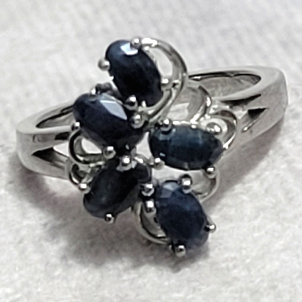 Midnight Sapphire Ring Size 5‎